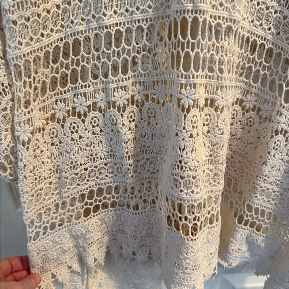 CAbi Women's Cream Lace Swim Cover-Up - Picture 5 of 11